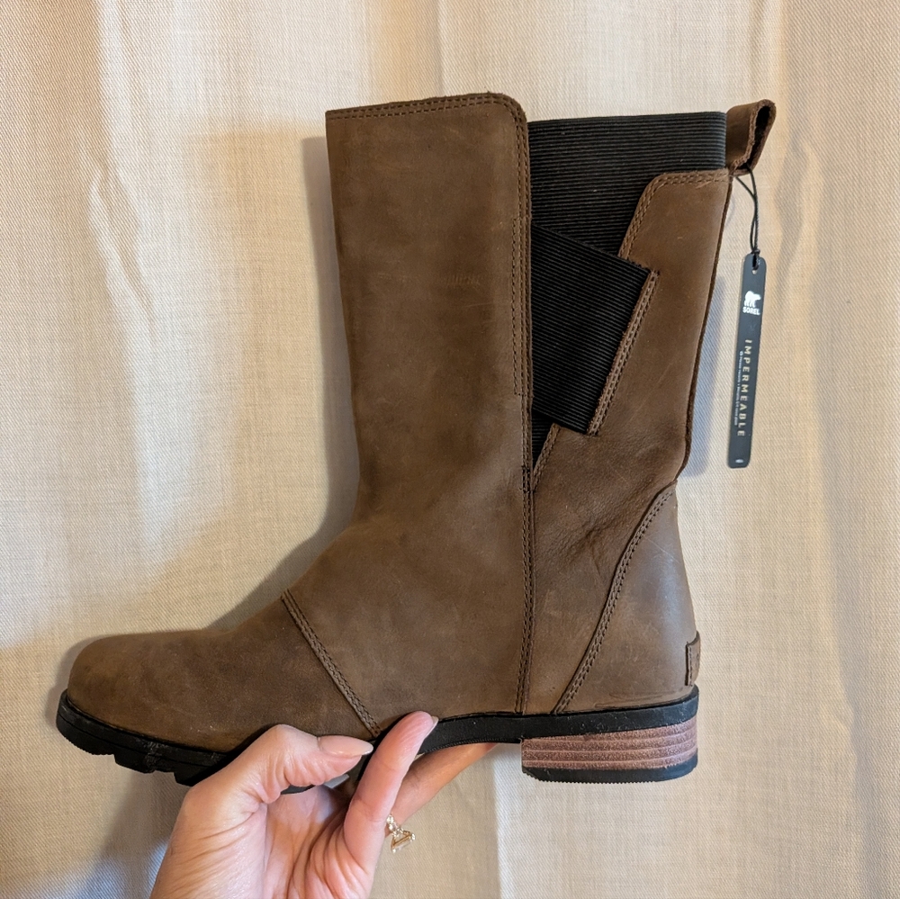 Sorel Women's Tan Leather Winter Boots